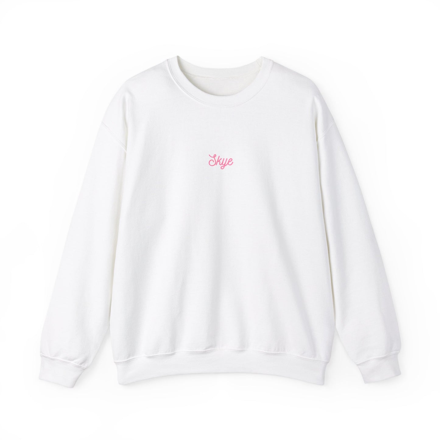 skyebysofia white "everything happens for a reason" crewneck yellow angel number 888